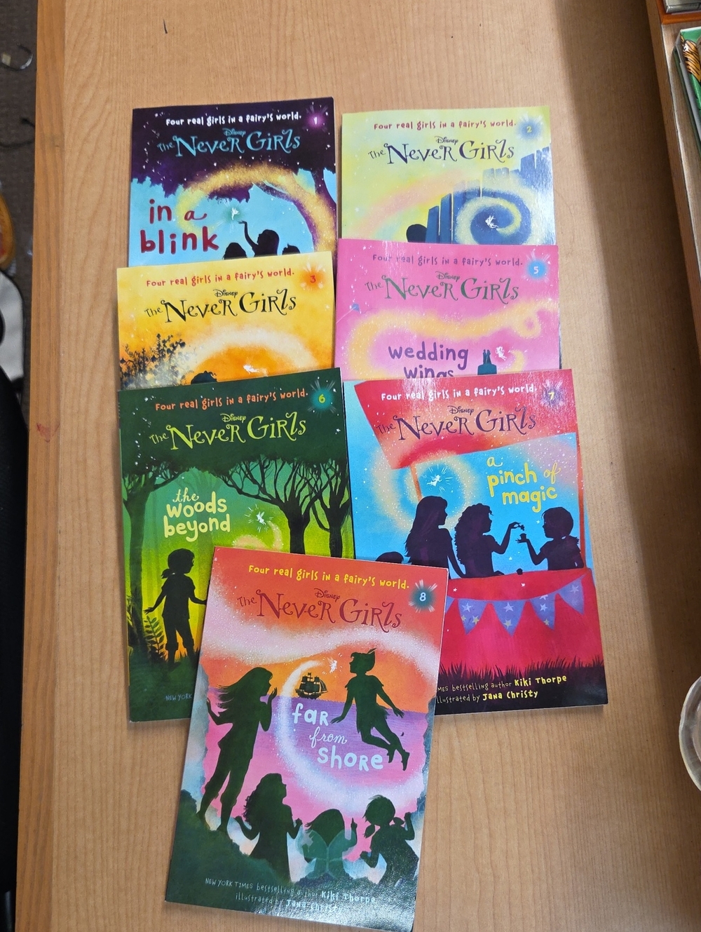 Disney The Never Girls Lot of 7 by Kiki Thorpe PB English Illustrated